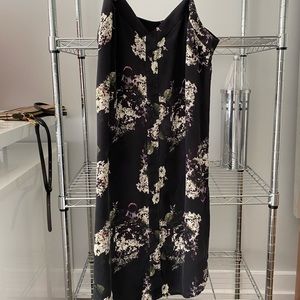 Kit and Ace silk slip dress with floral print